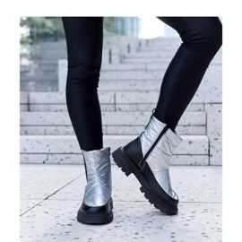 Cizme de zapada izolate metalice Galvani - Solea gri 2