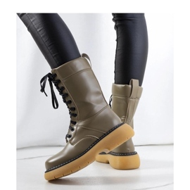 Cizme bovver verzi de la Redel - Solea verde 1