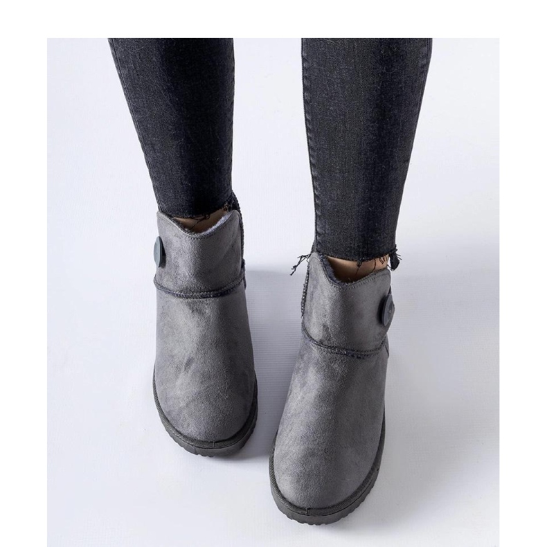 Cizme de zăpadă, scurte, gri de la Snyder - Solea 1