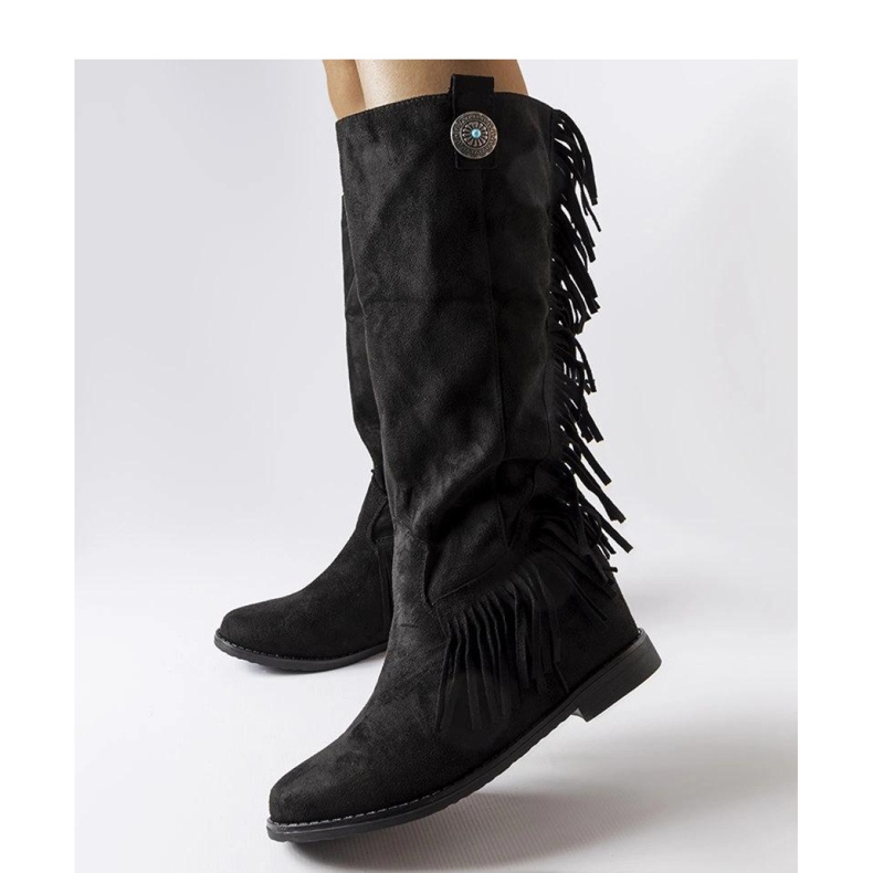 Black Lecore - Cizme cu pană acoperite Solea negru 1 Black Lecore - Cizme cu pană acoperite Solea negru 1