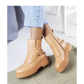 Botine izolate bej cu lant de la Pareda - Solea 1