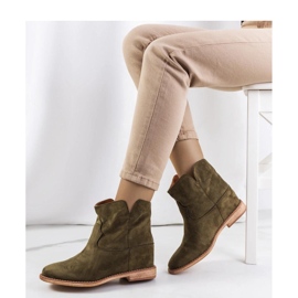 Botine verzi cu pană de interior de la Zoki - Solea verde 1