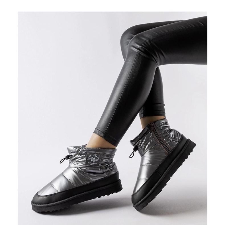 Cizme de zapada gri Lee Cooper LCJ-23-44-1966L negru 1