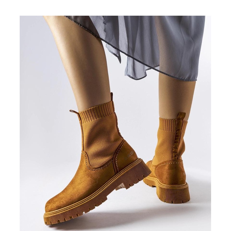 Cizme maro din piele intoarsa ecologica Big Star MM274541 1 Cizme maro din piele intoarsa ecologica Big Star MM274541 1