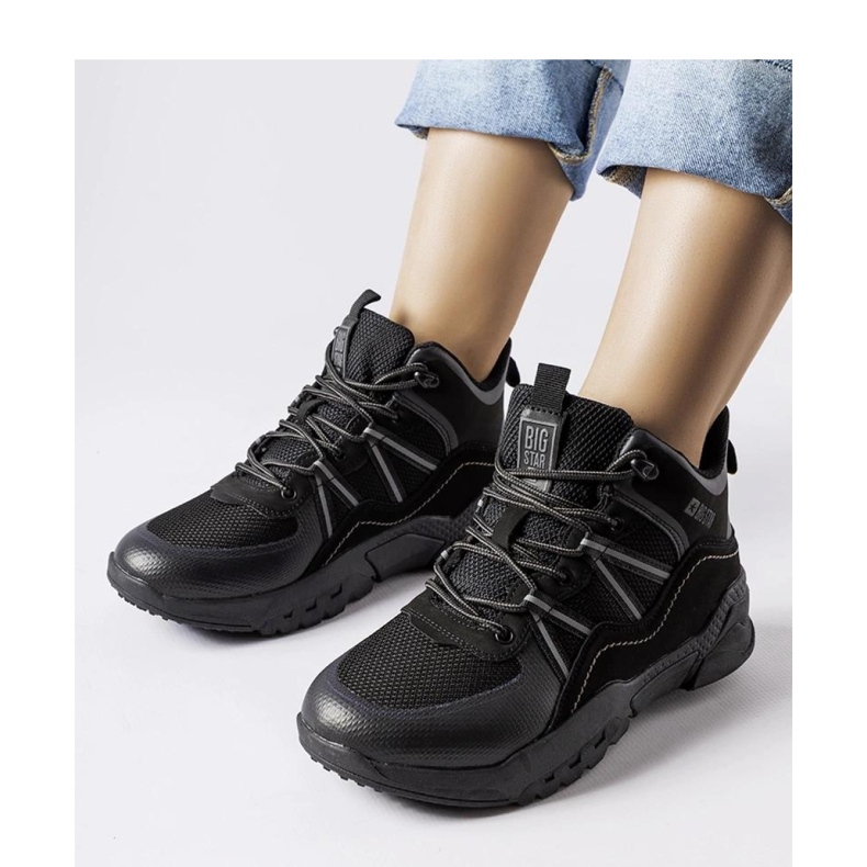 Cizme negre Big Star KK274218 negru 1