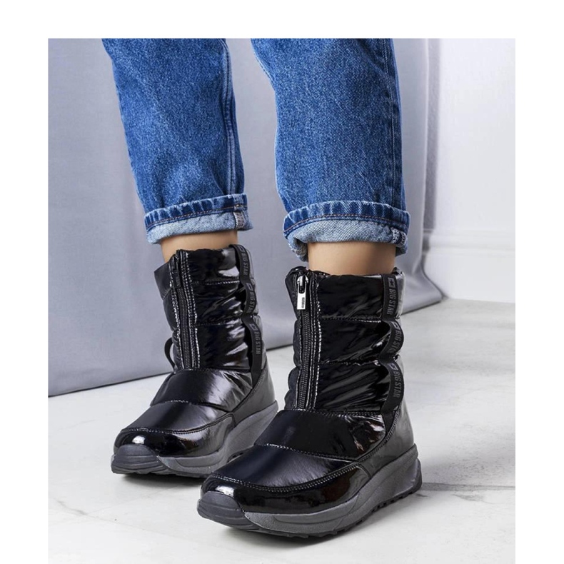 Big Star KK274392 cizme negre pentru zapada negru 1