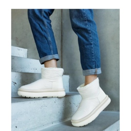 Cizme de zăpadă cu platformă caldă bej 2 Cizme de zăpadă cu platformă caldă bej 2