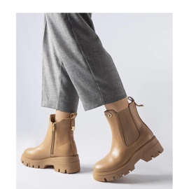 Botine decorative izolate bej 1