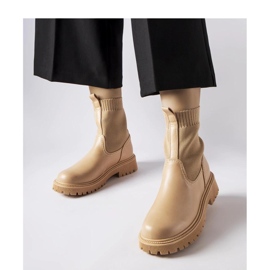 Cizme bej din piele intoarsa ecologica Big Star 1 Cizme bej din piele intoarsa ecologica Big Star 1