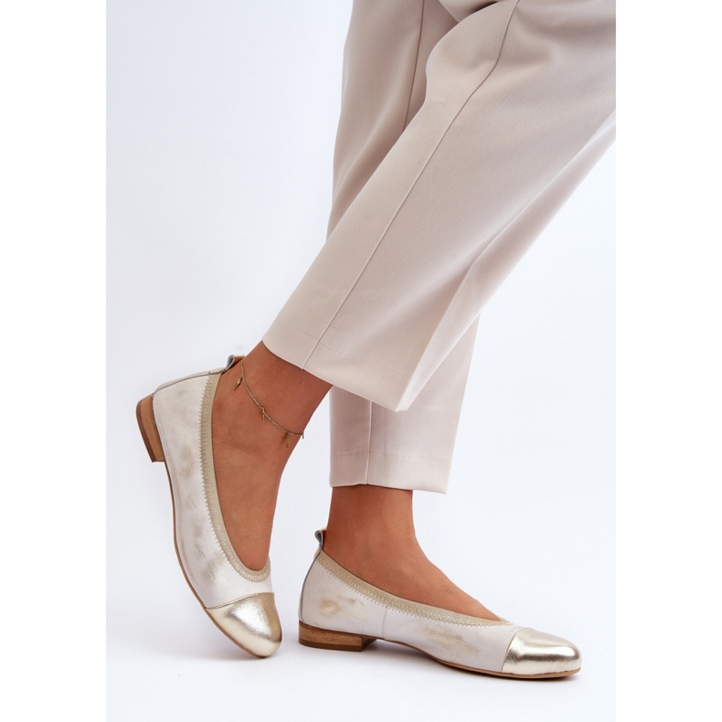 Balerini comozi Model Zazoo 2890/004 Aur de aur 1