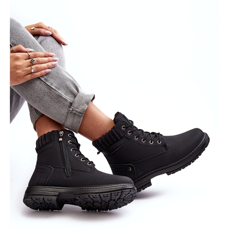 News Trappers izolați din piele pentru femei, negru 6 News Trappers izolați din piele pentru femei, negru 6