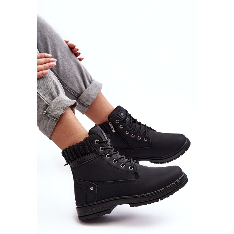 News Trappers izolați din piele pentru femei, negru 5 News Trappers izolați din piele pentru femei, negru 5