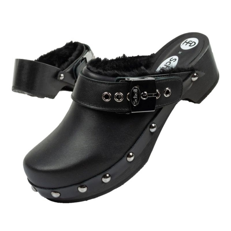 Saboți Scholl Iconic F307031004 negru 1