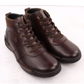 Cizme pentru bărbați izolate cu lână Rieker RKR747 Brown maro 2 Cizme pentru bărbați izolate cu lână Rieker RKR747 Brown maro 2