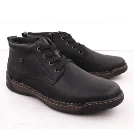 Piele izolată pentru bărbați Rieker RKR748 negru 1