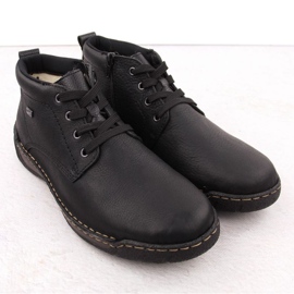 Piele izolată pentru bărbați Rieker RKR748 negru 2