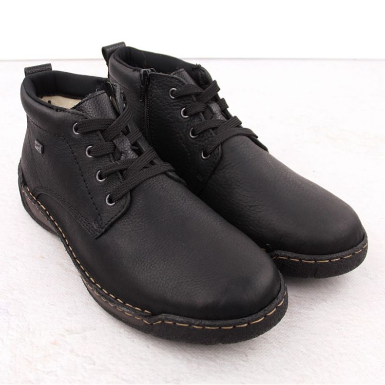 Piele izolată pentru bărbați Rieker RKR748 negru 2