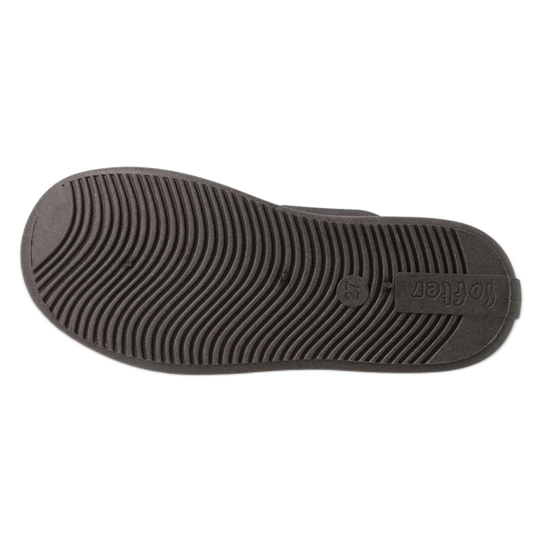 Papuci pentru copii Befado, inserție din piele, fund elastic, 901Y021, gri 1 Papuci pentru copii Befado, inserție din piele, fund elastic, 901Y021, gri 1