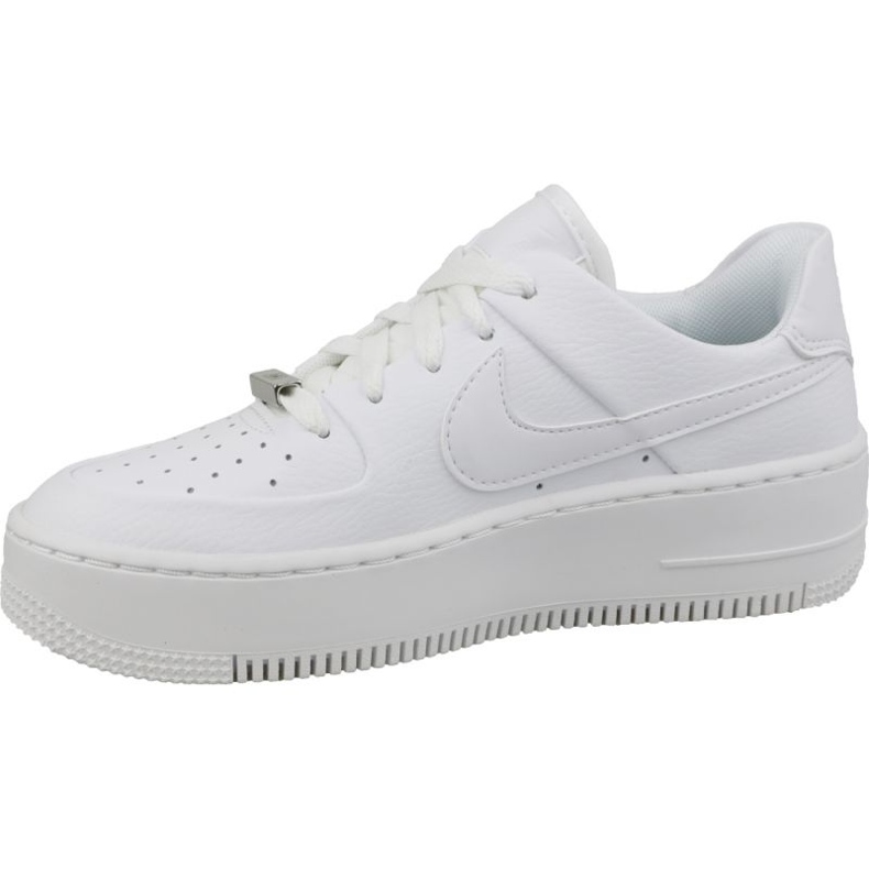 Pantofi Nike Air Force 1 Sage Low AR5339-100 din piele albă 1