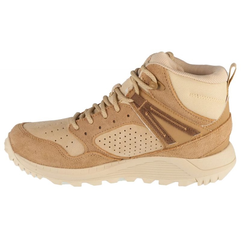 Pantofi Merrell Wildwood Mid Leather Wp J038298 bej 1