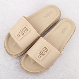 Flip-flops de damă bej cu platformă Big Star LL274A210 4