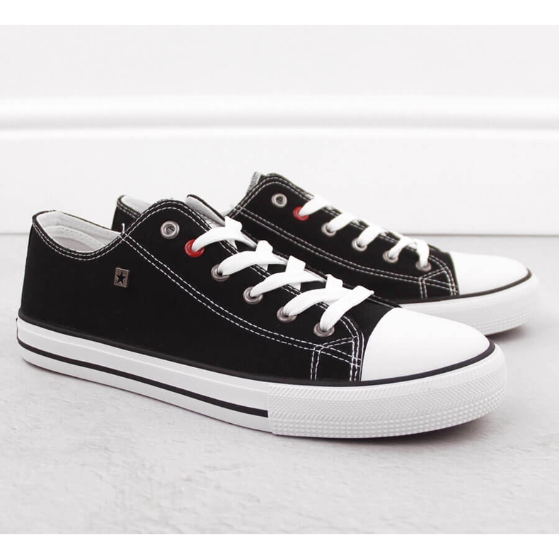 Tenisi bărbați din material textil negri Big Star NN174300 negru 1