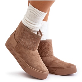 Cizme De Zapada Cu Fermoar Izolat Cu Blana Big Star OO274A524 Bej 4 Cizme De Zapada Cu Fermoar Izolat Cu Blana Big Star OO274A524 Bej 4