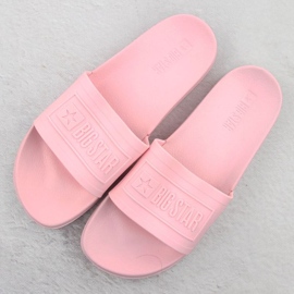 Flip -flops pentru femei pentru Big Star OO274036 Pink Pool roz 2