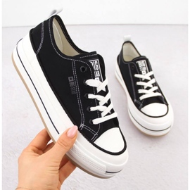 Adidași Big Star pe platforma neagră NN274204 negru 1