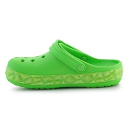Slapi Crocs Croc Band Geometric Glow Band Clog K Jr 210132-3WA verde 4