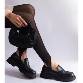 Mocasini de dama negre din piele ecologica negru 2 Mocasini de dama negre din piele ecologica negru 2