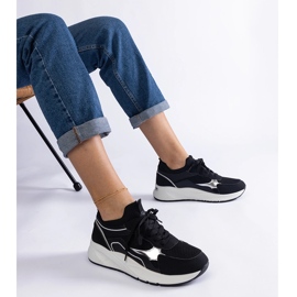 Adidași sport de damă de culoare neagră negru 1