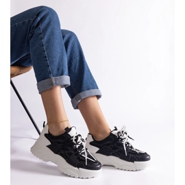 Adidași sport de damă de culoare neagră negru 1