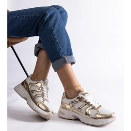 Tenisi sport albi și aurii de aur 1