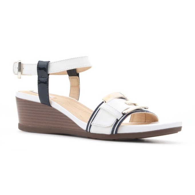 Geox D Marykarmen D pantofi cu pană D828QD 05402 C0899 alb 2