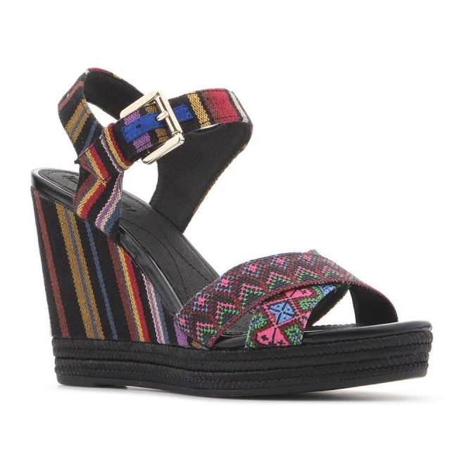 Pantofi cu pană Geox D82P6G 000AW C0042 multicolor 2