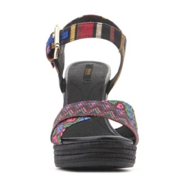 Pantofi cu pană Geox D82P6G 000AW C0042 multicolor 7