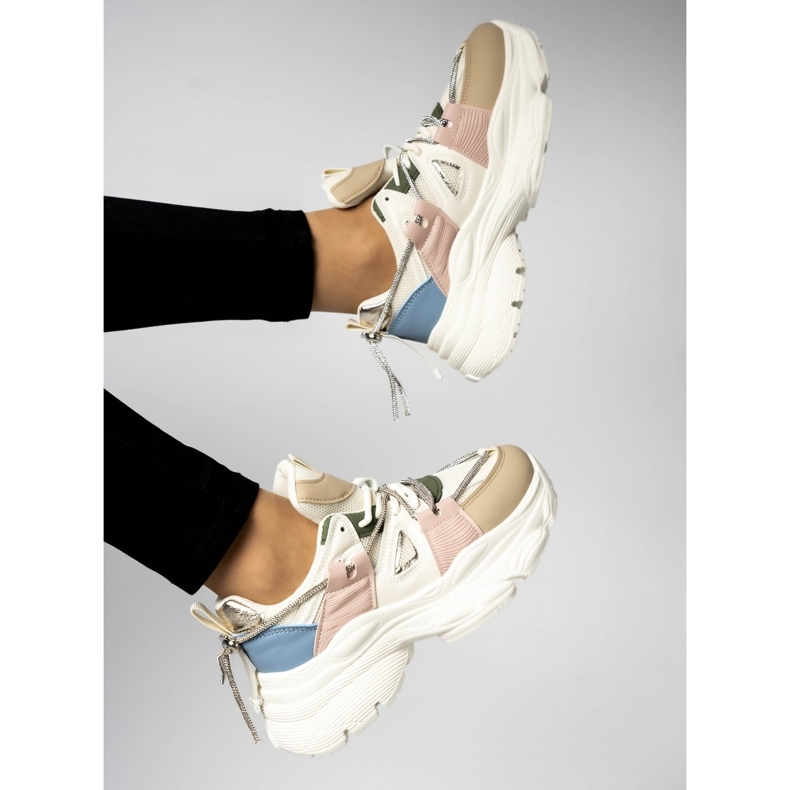 Tenisi de dama cu platforma bej 1 Tenisi de dama cu platforma bej 1