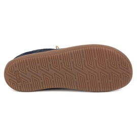 Olivier Pantofi de piele minimalist desculți pentru femei 1082 Navy Nubuk albastru 3