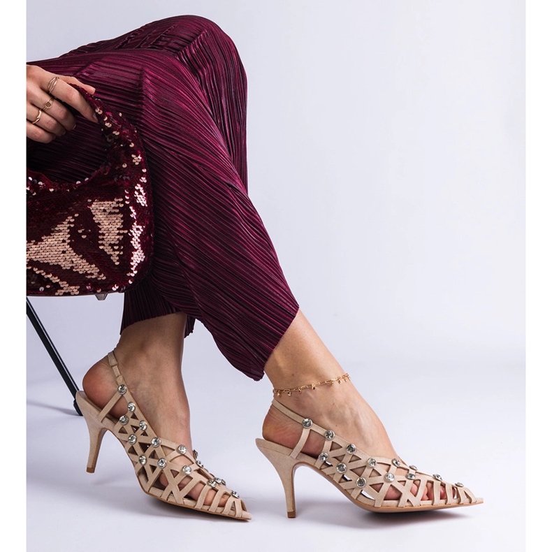 Sandale bejtate trăite cu pietre 1