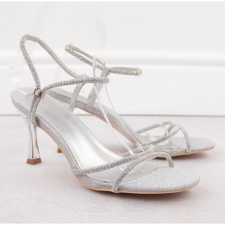 Sandale cu zirconi Potocki W LE20326 WOL282B 2