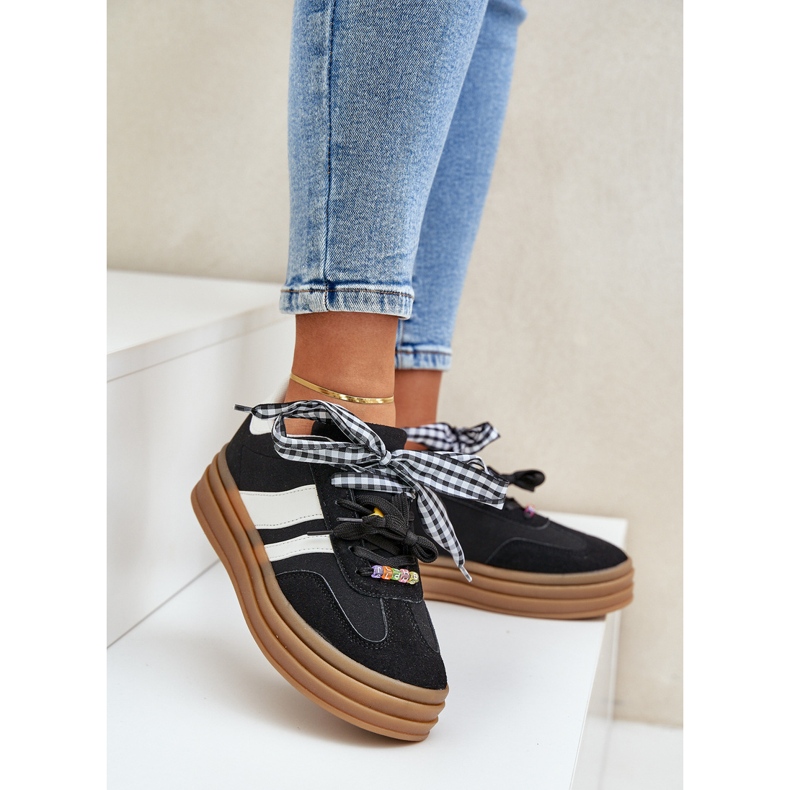 Adidași pentru femei cu pini negri negru 2 Adidași pentru femei cu pini negri negru 2