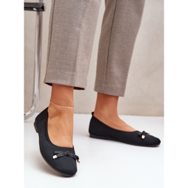 Balerine de plasă cu un arc negru 2