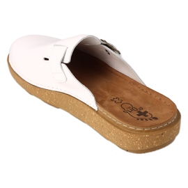 Papuci barbati din piele Dr.ORTO Befado 179M004 alb 2