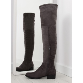 Cizme de muschetar H182 gri maro multicolor 1