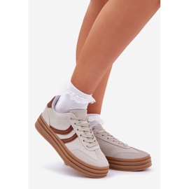 Adidași eleganți pe platforma gri 1