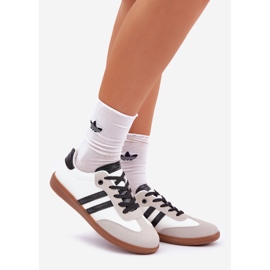 Adidași de adidași pentru femei albe și alb scăzut 1