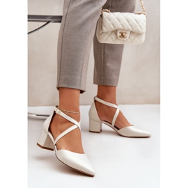 Pompe pe eco -piele post Sergio Leone Pearl bej 2