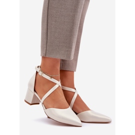 Pompe pe eco -piele post Sergio Leone Pearl bej 1