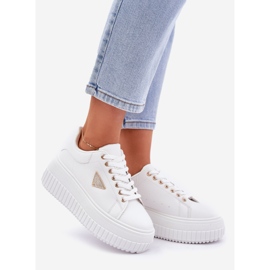 Adidași eleganți pe o platformă albă masivă 1